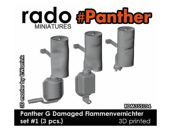 Panther G Damaged Flammenvernichter Set #1 (3pcs)