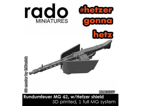 Rundumfeuer MG 42, w/Hetzer shield
