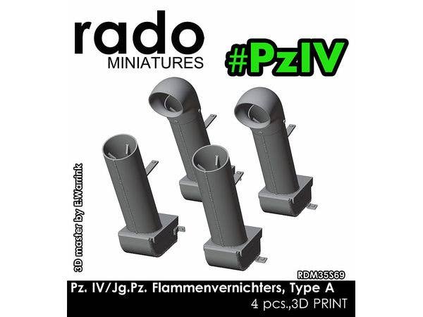 Pz. IV/Jg.Pz. Flammenvernichters, Type A (4pcs)