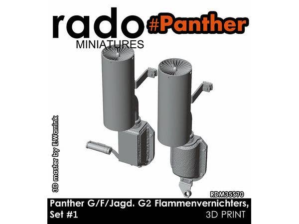 Panther G/F/Jagd. G2 Flammenvernichters, Set #1 (2pcs)