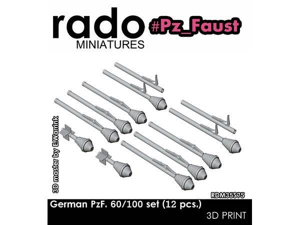 WWII German Panzerfaust 60/100 Set (12 pieces)