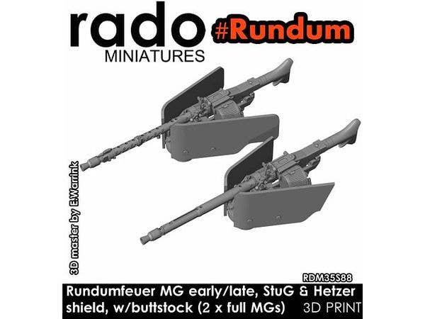 Rundumfeuer MG 34 Early and Late with Buttstock (2 pcs / 3D-Printed)