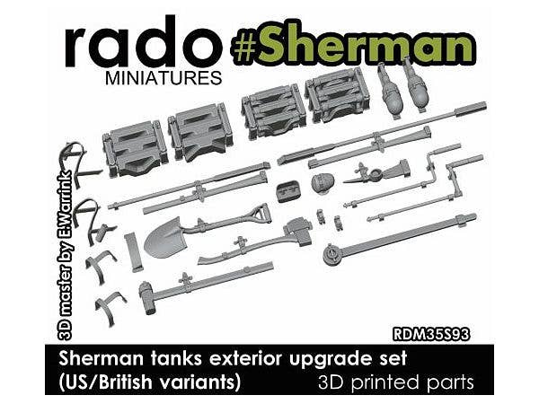 Shermans Tanks Exterior Upgrade Set (US/British Variants)