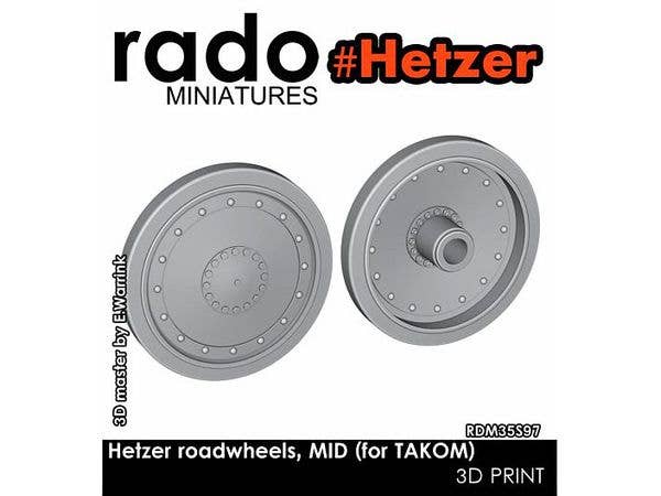 Hetzer Roadwheels, Mid (for Takom)