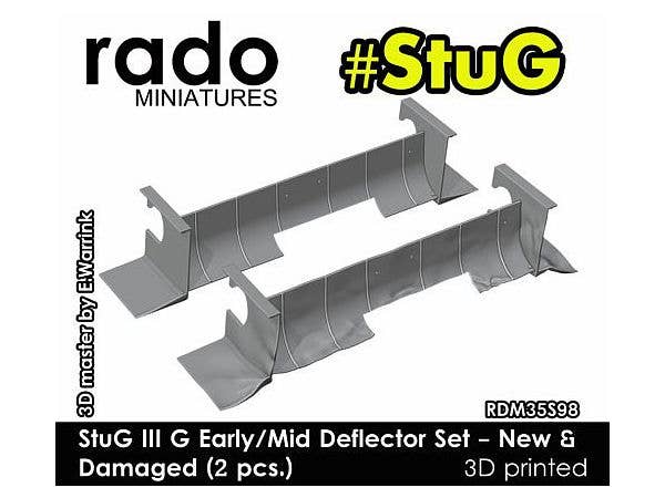 StuG III G Early/Mid Deflector Set New & Damaged (2pcs)
