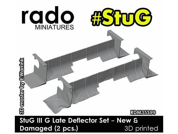 StuG III G Late Deflector Set New & Damaged (2pcs)