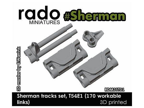 Sherman Tracks Set, T54E1 (170 Workable Links)