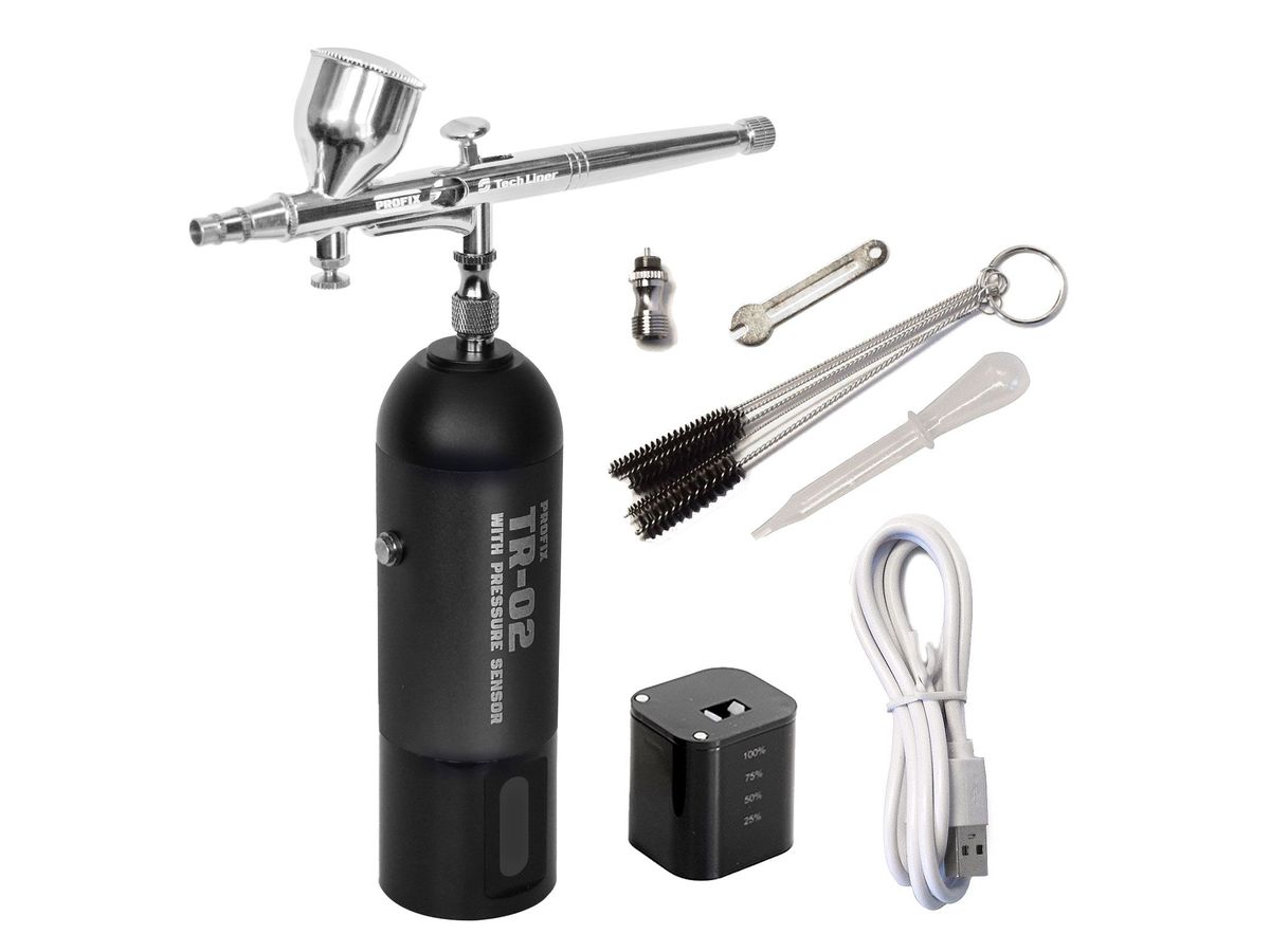 PROFIX Rechargeable Airbrush TR-02 PRO (Matte Black)