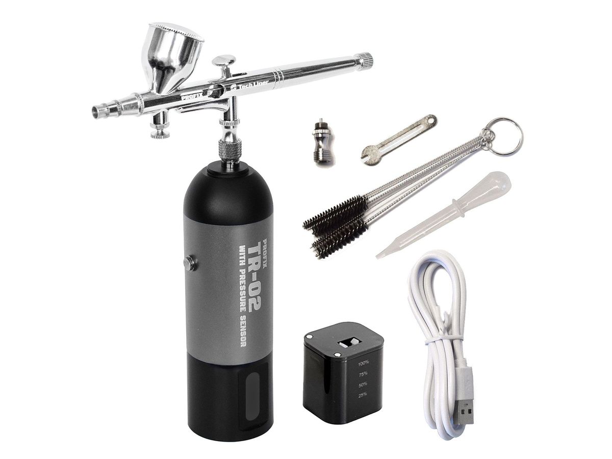PROFIX Rechargeable Airbrush TR-02 PRO (Steel Gray)