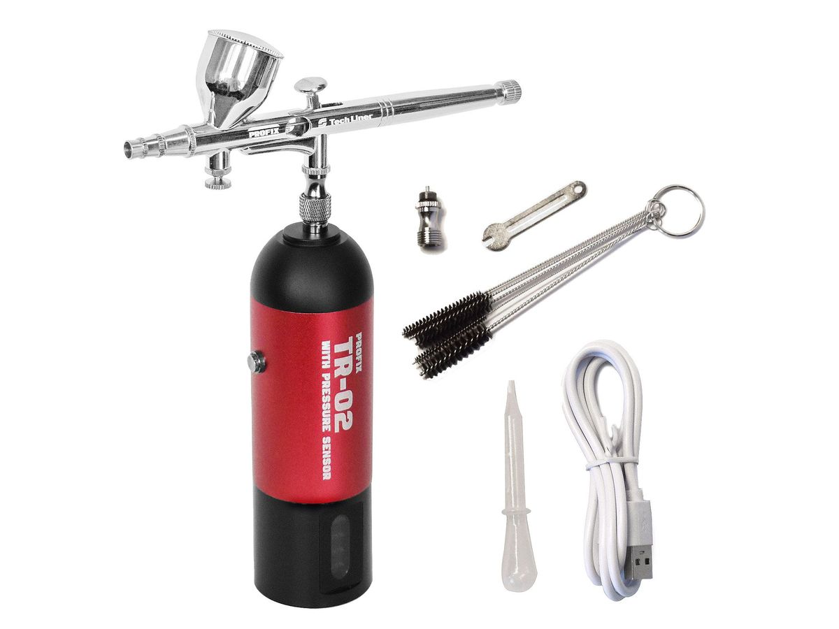 PROFIX Rechargeable Airbrush TR-02 PRO (Red)