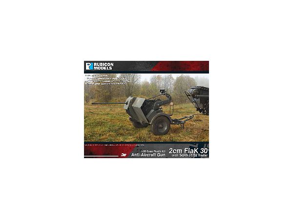 2cm Flak 30 Anti-aircraft Gun w/Sd.Ah 51/52 Trailer & Crew