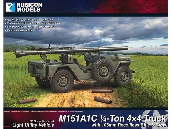 M151A1C 4x4 Truck with 106mm Recoilless Rifle