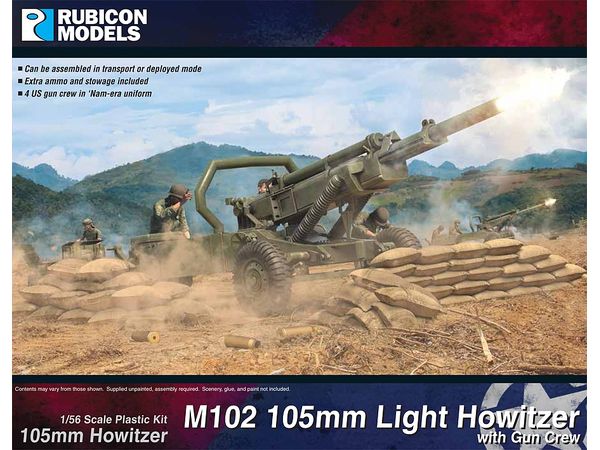 M102 105mm Light Howitzer & Crew