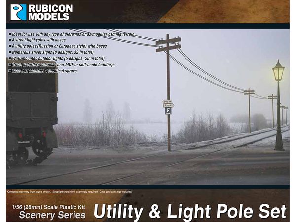 Utility & Light Pole Set