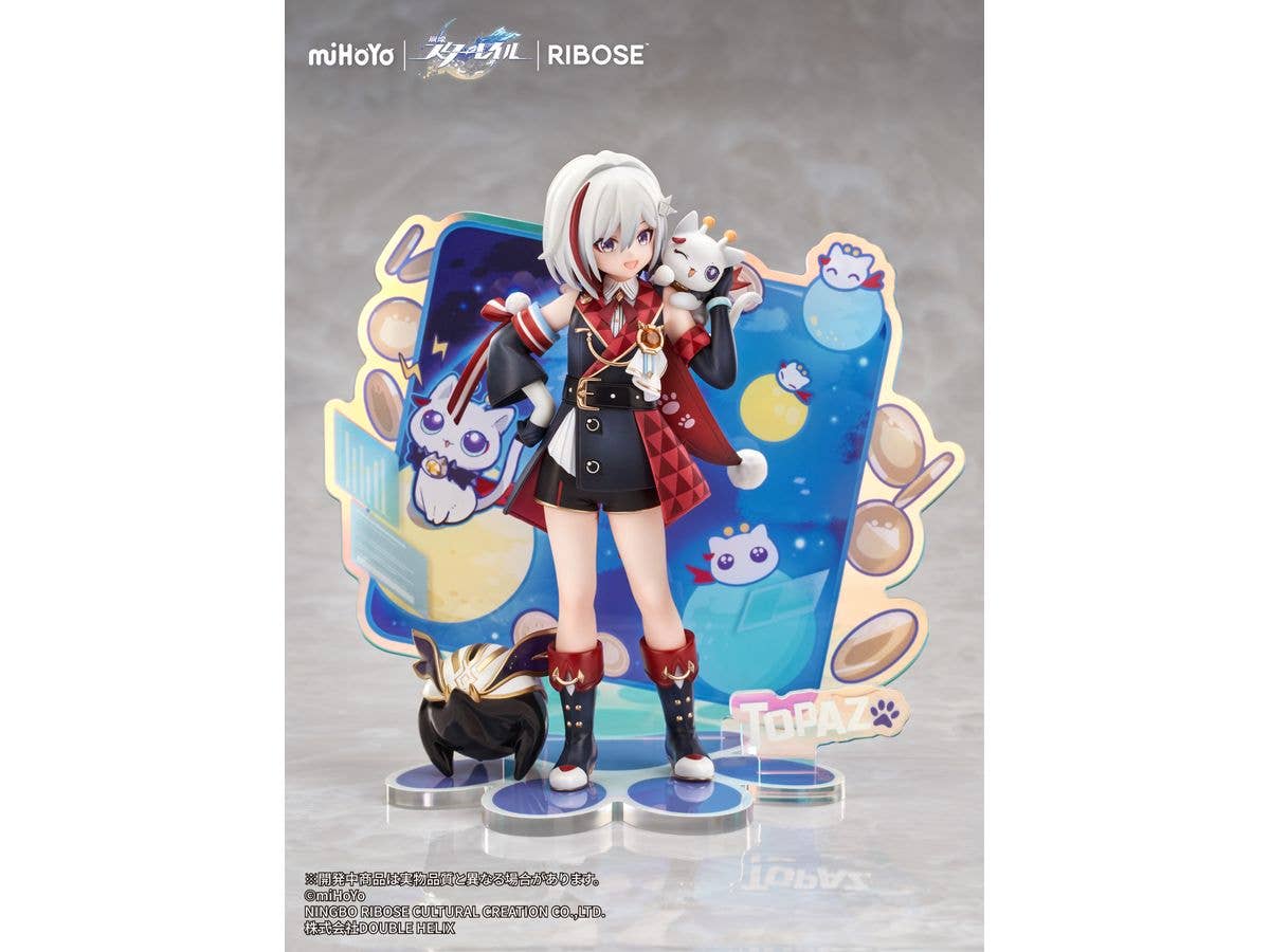 RISE UP+ Honkai: Star Rail Little Cat Series Figure Topaz & Numby Ver.