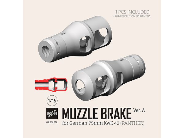WW.II German Panther Tank 75mm Gun KwK42 Muzzle Brake Ver. A