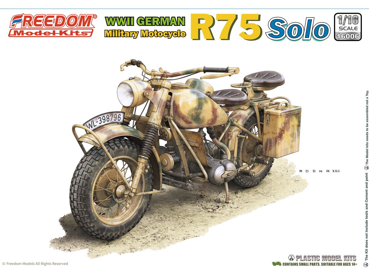WW2 German BMW R75 Motorcycle SOLO