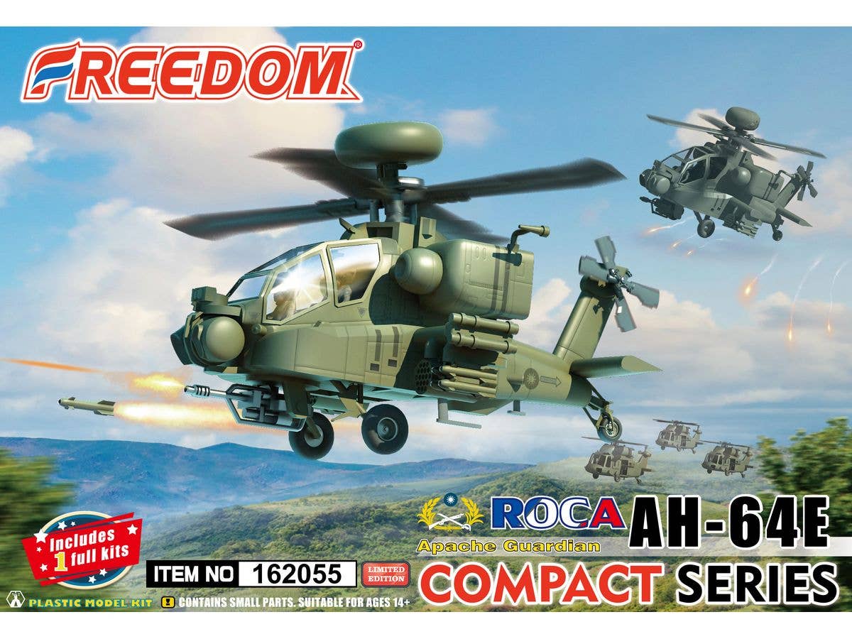 Compact Series AH-64E Apache Guardian Attack Helicopter ROCA