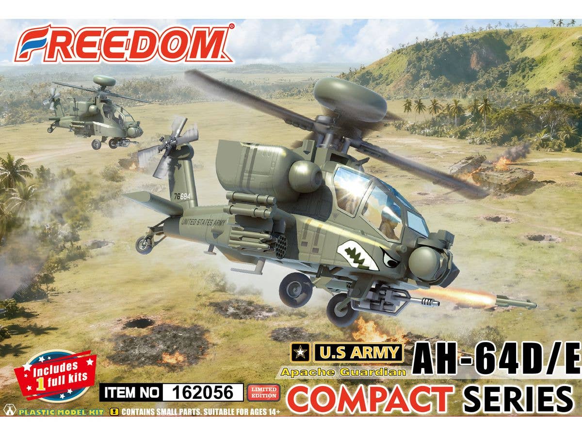 Compact Series AH-64D/E Apache Guardian Attack Helicopter , US ARMY