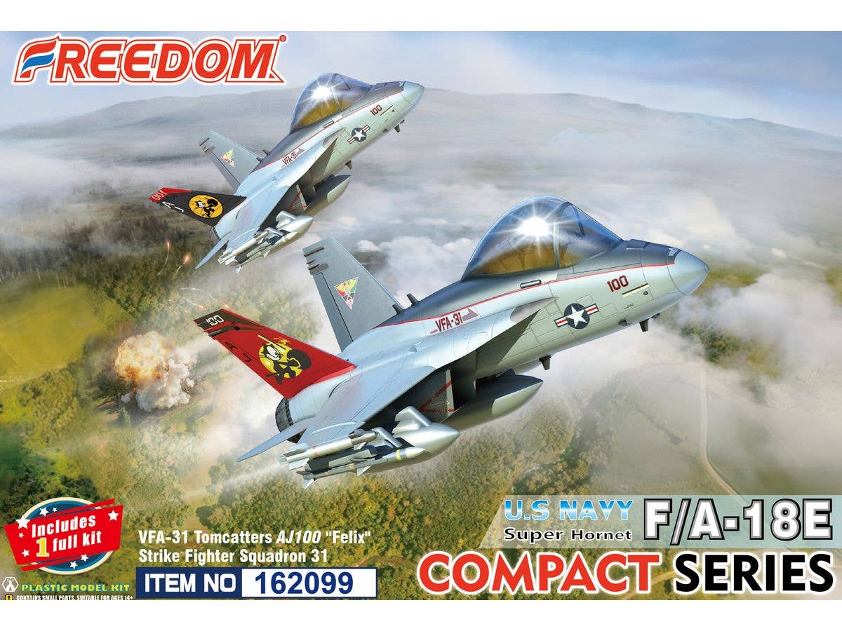 Compact Series F/A-18E Super Hornet,US NAVY VFA-31 Tomcatters /Felix Single-Seater, 1 kit included