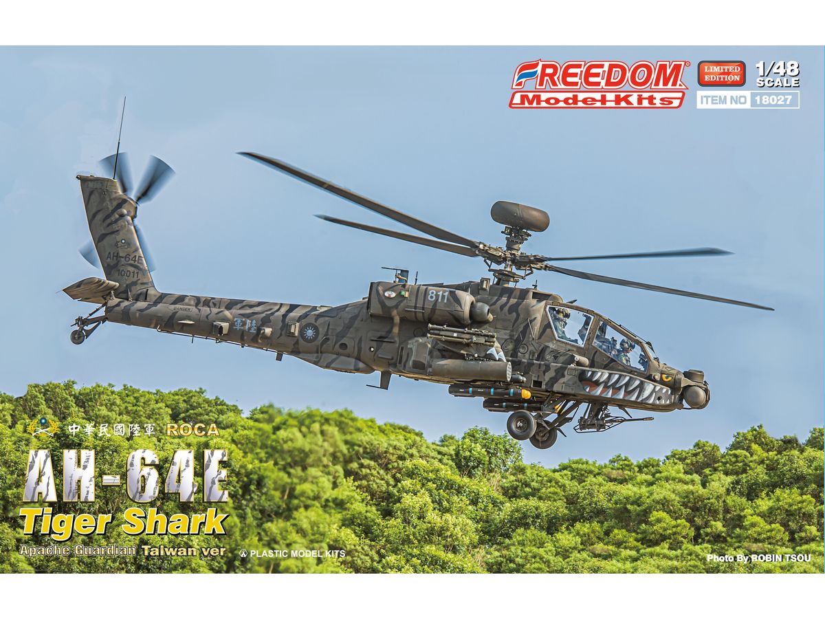 AH-64E  Apache Guardian Attack Helicopter TIGER SHARK 2023 ROCA Taiwan Ver.