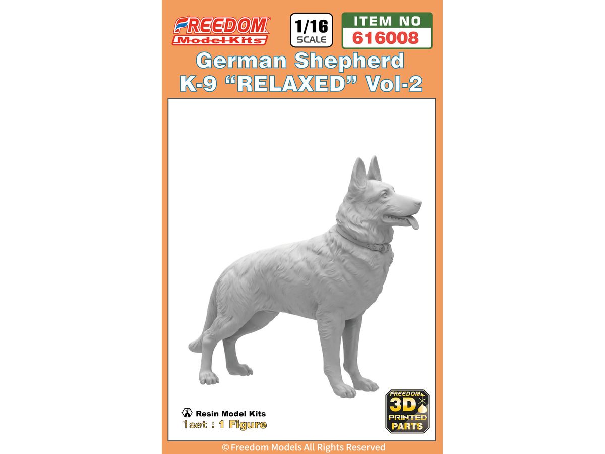 German Shepherd Vol. 2  RELAXED 3D Print RESIN PARTS