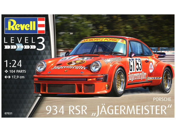 Porsche 934 RSR Jägermeister Revell Car Model Kit 07031 for sale online 