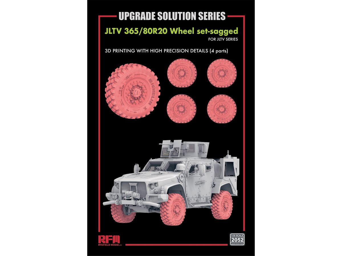 365/80R20 Sagged Wheels Set for JLTV Series