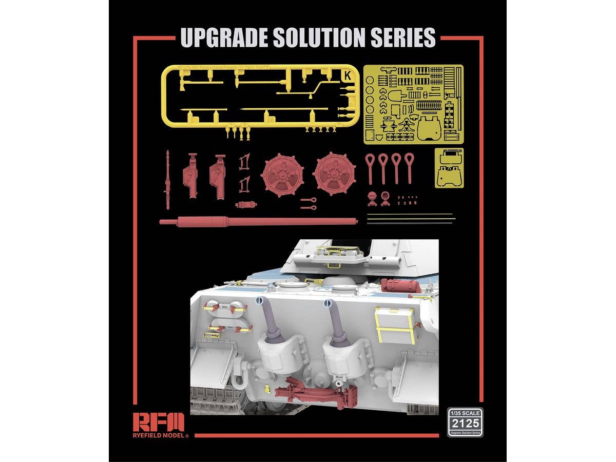 UPGRADE SET FOR FOR 5164/5165 KING TIGER PORSCHE TURRET