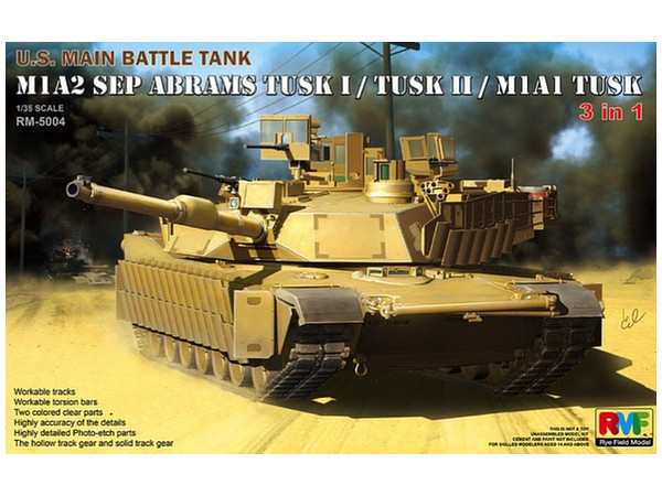 M1A2 SEP Abrams Tusk I / Tusk II / M1A1 Tusk (3 in 1)