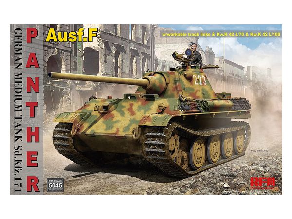 Panther Ausf.F (Sd.Kfz.171) German Medium Tank w/Workable Track Links