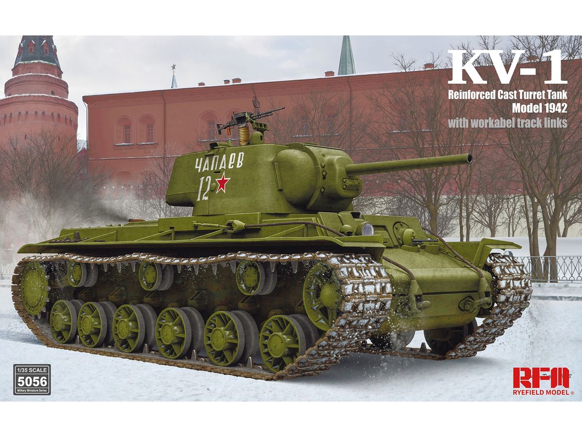 KV-1 Mod 1942 w/Reinforced Cast Turret & Workable Track Links