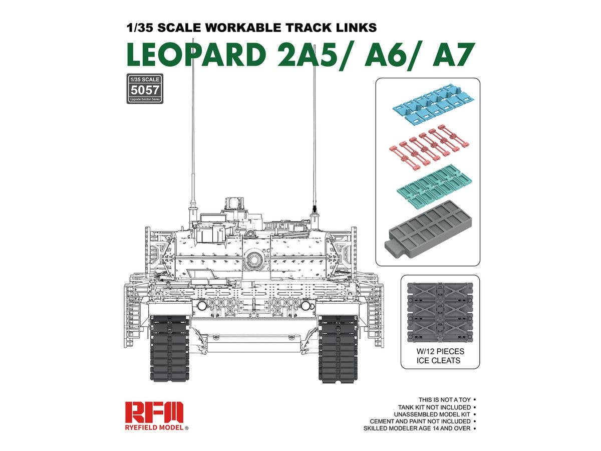 Movable Track Set For Leopard 2 A5 / A6 / A7 (Made By Injection)
