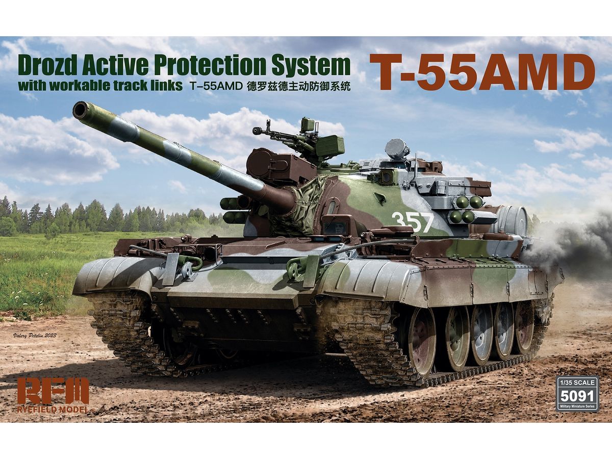 T-55AMD w/Drozd Active Protection System & Workable Track Links