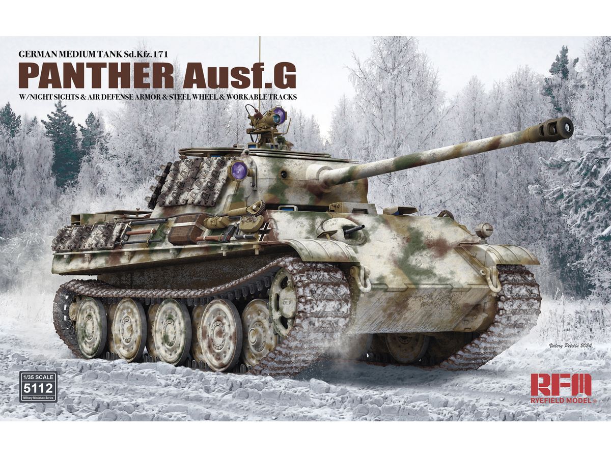 PANTHER Ausf.G w/Night Sights & Air Defense Armor & Steel Wheel