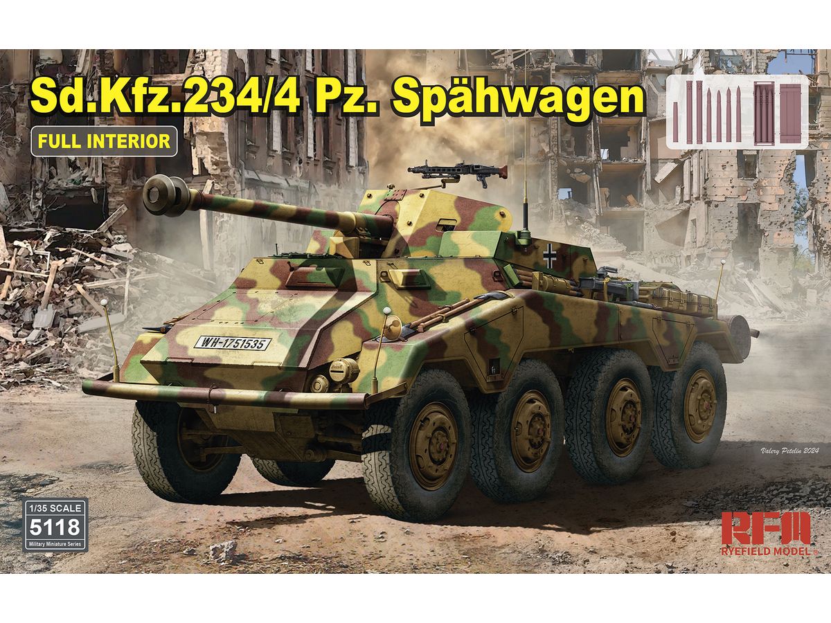 Sd.Kfz.234/4 Pz.Spahwagen with FULL INTERIOR