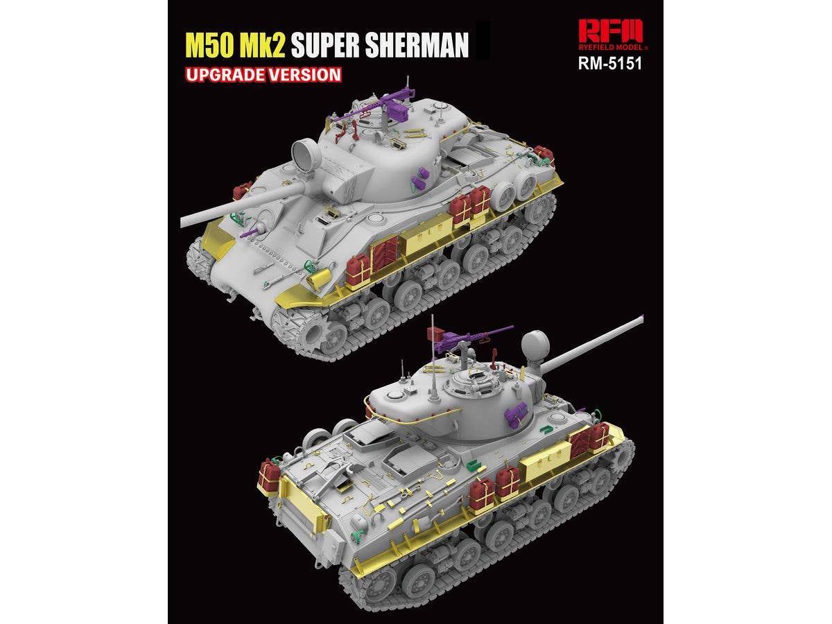 M50 Mk2 SUPER SHERMAN (M4A4 HULL HVSS)  UPGRADE VERSION
