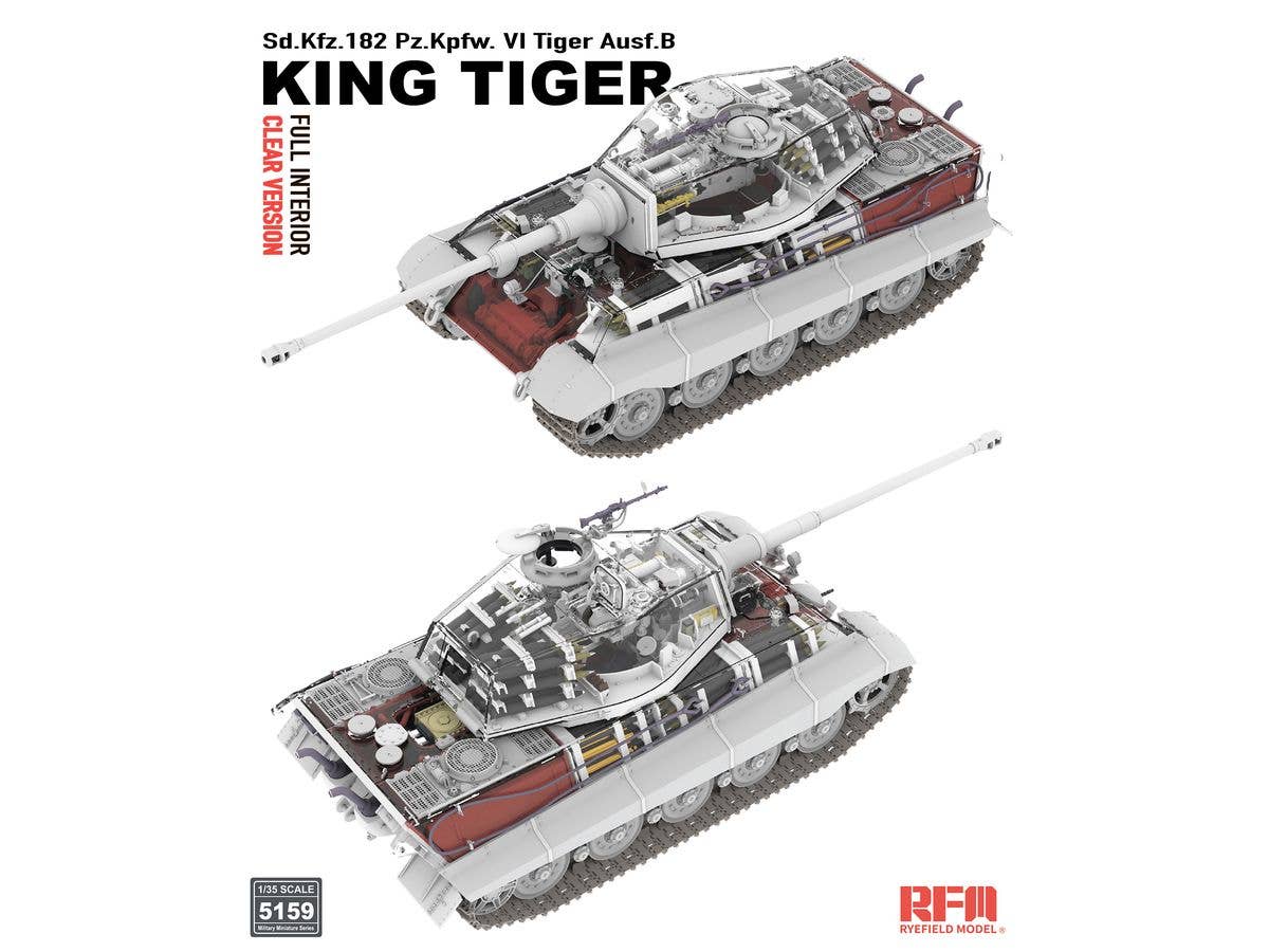 Tiger Ausf.B King Tiger Clear Version,with full interior