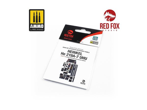 He219A-7 Uhu 3D Acrylic Instrument Panel (for Tamiya)