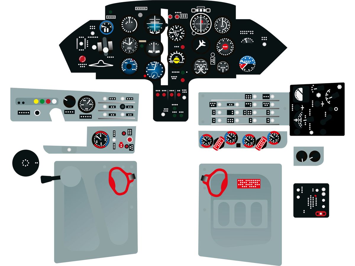 MIG-17F FRESCO QUICK SET 3D ACRYLIC INSTRUMENT PANELS