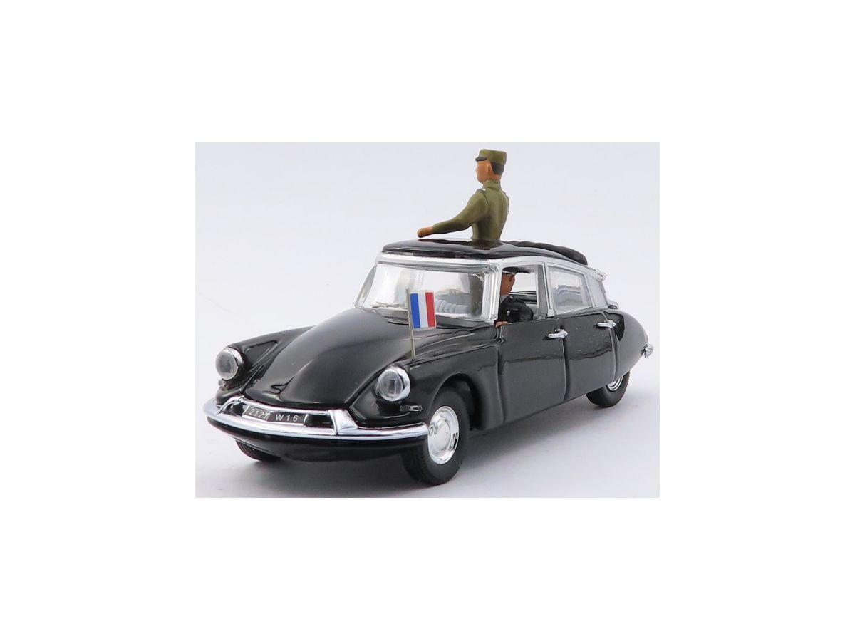 Citroen DS 19 Black 1960 President De Gaulle & Driver