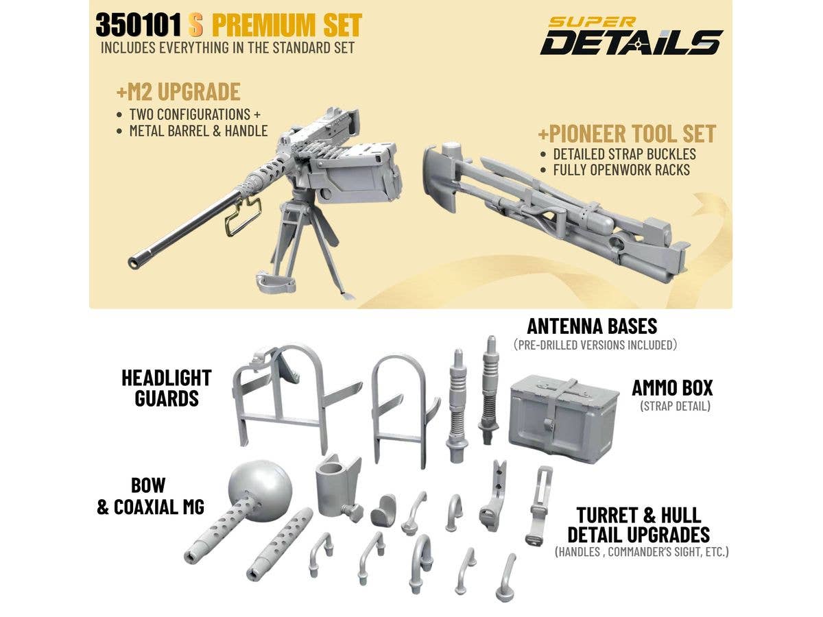 M24 CHAFFEE Tank detail-up set Premium (for TAMIYA)