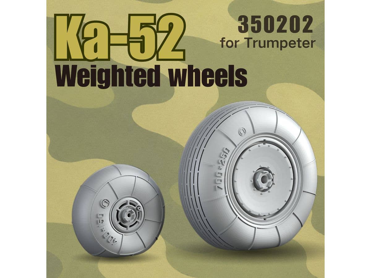 Ka-52 weighted wheel set (for Trumpeter)
