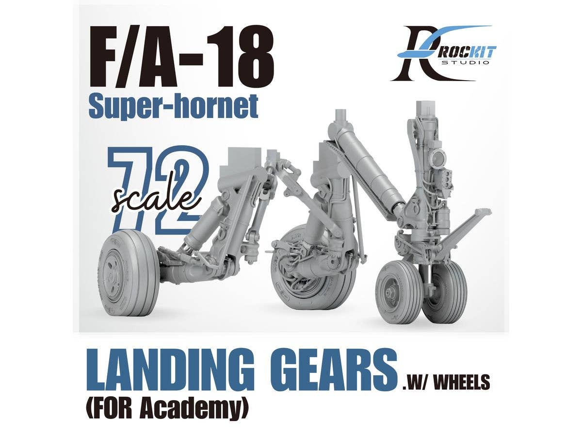F/A-18 Super Hornet Landing gear with weighted wheels set (for Academy)
