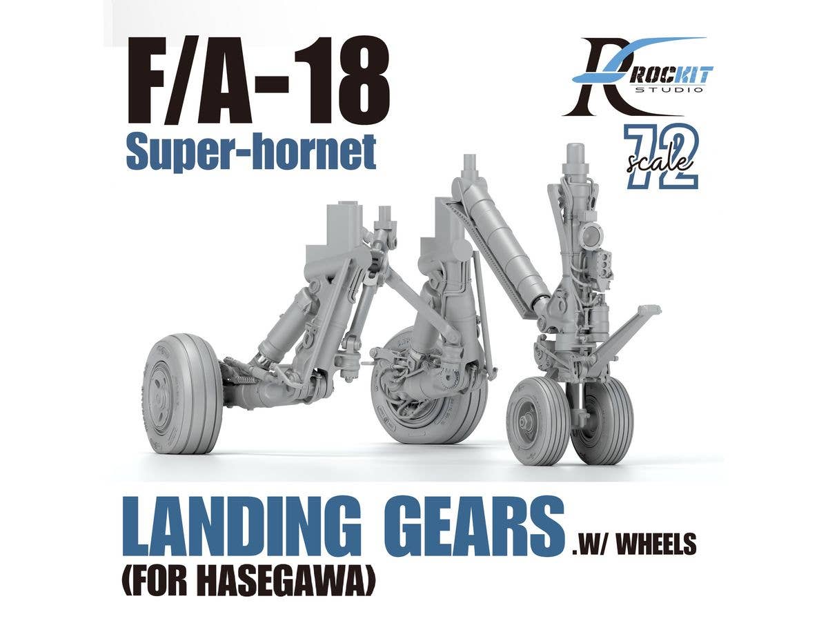 F/A-18 Super Hornet Landing gear with weighted wheels set (for Hasegawa)