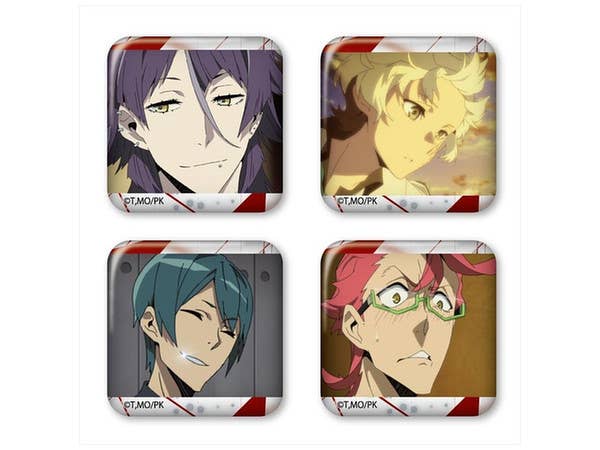 Kiznaiver: 38mm Square Can Badge Set 1
