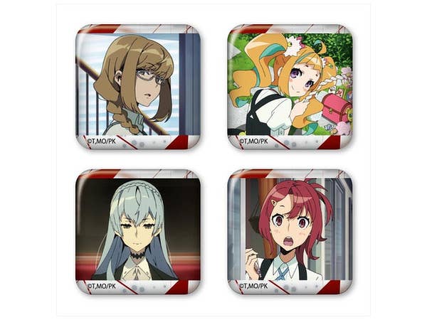 Kiznaiver: 38mm Square Can Badge Set 2