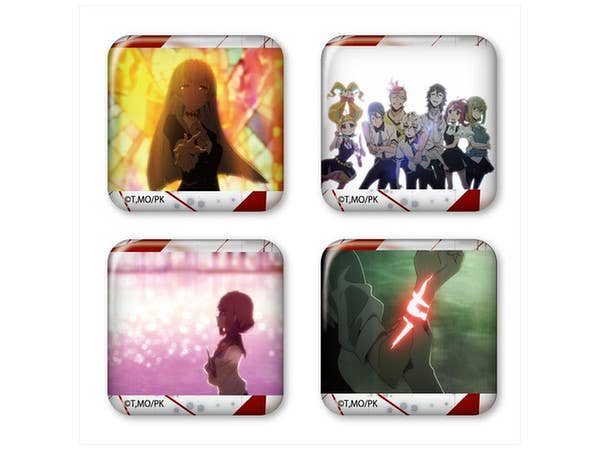 Kiznaiver: 38mm Square Can Badge Set 4