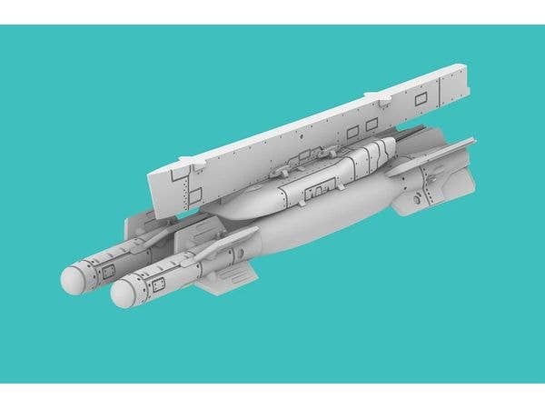 AUF2 twin rack with centre pylon w. GBU-22, for Mirage 2000/F.1