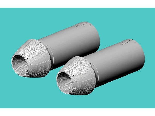 F-14D exhaust closed, for Tamiya